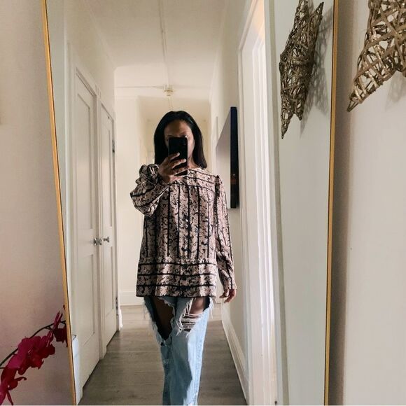 VINTAGE TAN BLOUSE - Picture 4 of 15